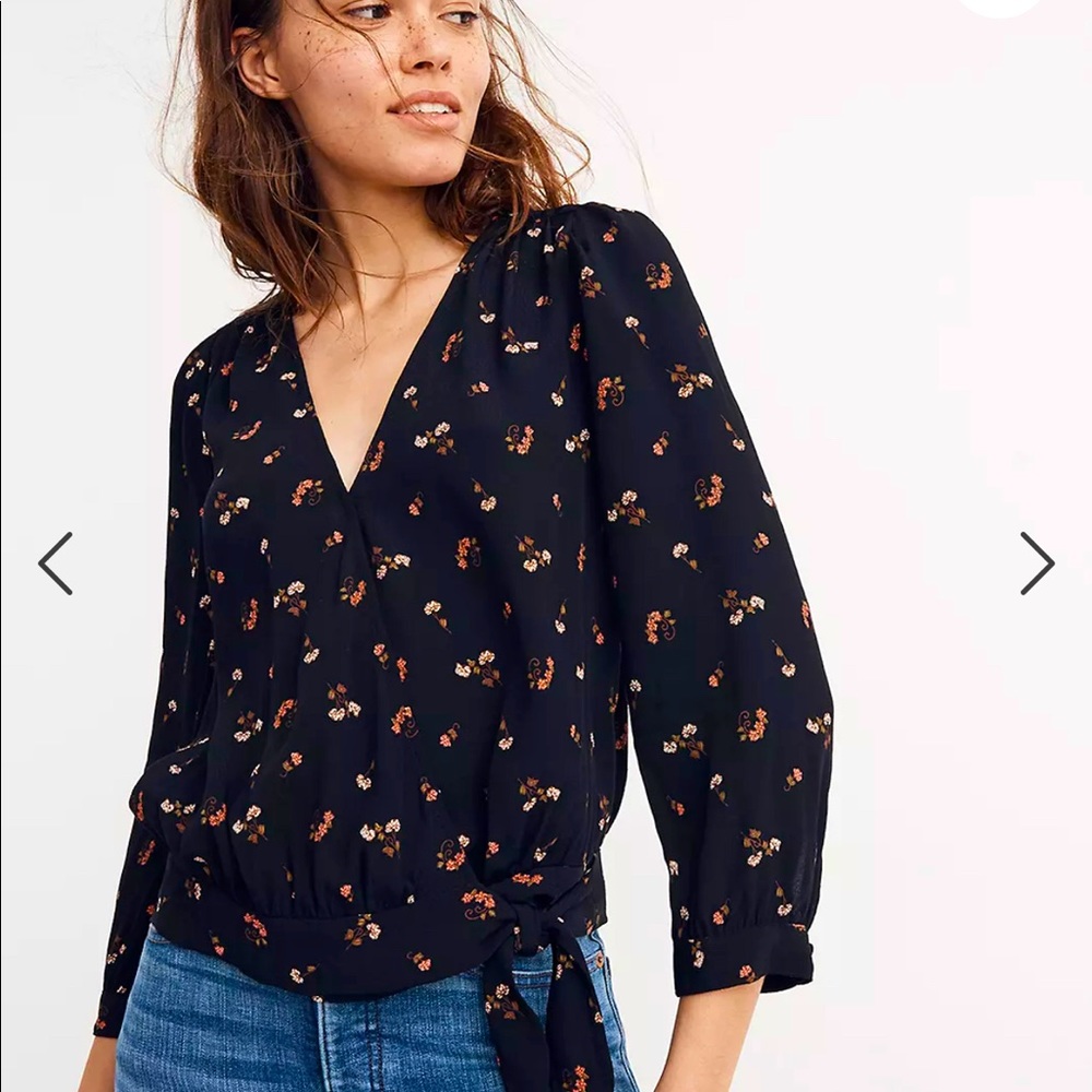 Madewell sz s wrap top NWT